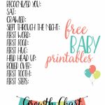 Free Baby Printables: Track Milestones | >> Free Printables   Baby Scrapbook Templates Free Printable