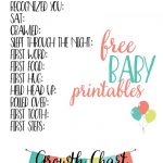 Free Baby Printables: Track Milestones | >> Free Printables   Free Printable Baby Memory Book