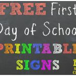 Free Back To School Printable Chalkboard Signs For First Day Of   Free Printable First Day Of School Chalkboard Signs