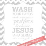 Free Bathroom Printable | Camp Ideas | Bathroom, Bathroom   Wash Your Hands And Say Your Prayers Free Printable