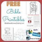Free Bible Printables | Ultimate Homeschool Encouragement   Free Printable Children's Bible Lessons