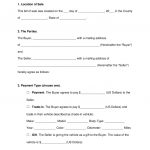Free Bill Of Sale Forms   Pdf | Word | Eforms – Free Fillable Forms   Free Printable Bill Of Sale For Car