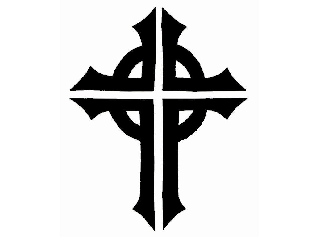 Free Black And White Cross Tattoo, Download Free Clip Art, Free Clip - Free Printable Cross Tattoo Designs