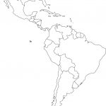 Free Blank Map Of North And South America | Latin America Printable   Free Printable Outline Map Of North America