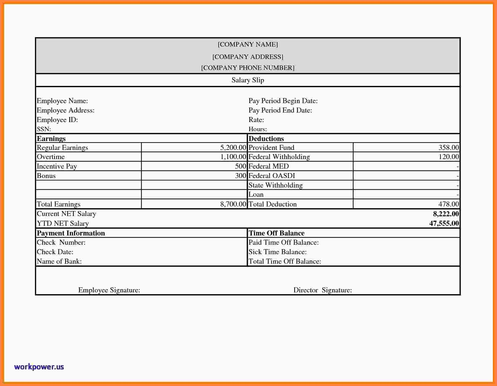 Free Printable Pay Stubs