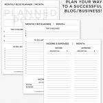 Free Blog And Business Planner Printable | Blogging | Pinterest   Free Printable Business Documents