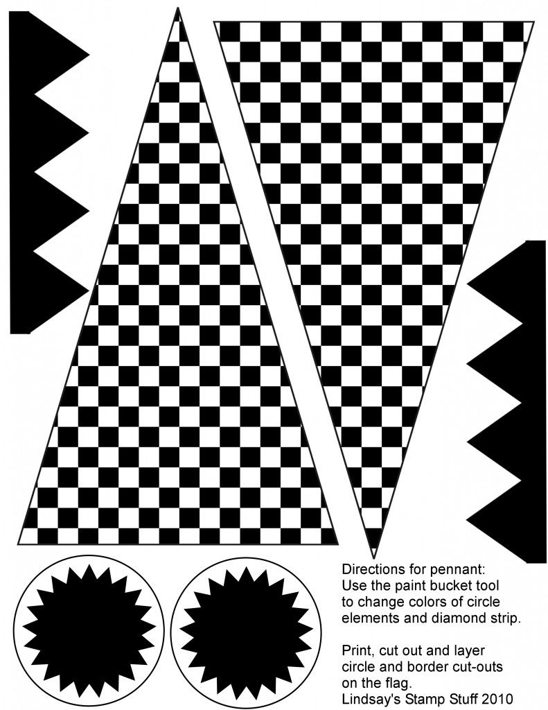 Free Checkered Flag Printables &amp;amp; More | Drayden&amp;#039;s 6Th Birthday | Hot - Free Printable Checkered Flag Banner