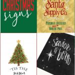 Free Christmas Printable Signs Roundup | Free Printables | Free   Free Printable Christmas Party Signs