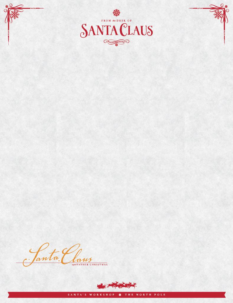 Free Christmas Stationery And Letterheads To Print - North Pole Stationary Printable Free