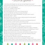 Free Christmas Trivia Game | Lil' Luna   Free Printable Trivia Questions For Seniors