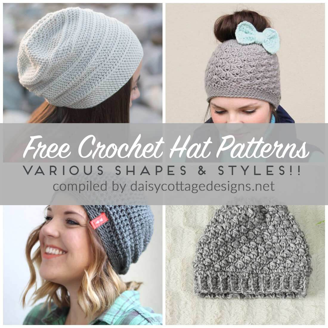 Free Crochet Hat Patterns - Daisy Cottage Designs - Free Printable Crochet Patterns