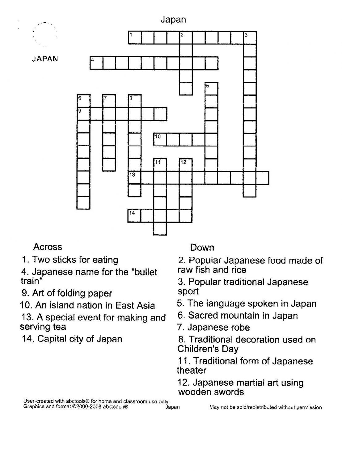 Free Crossword Puzzle Maker Printable Schoolinriko