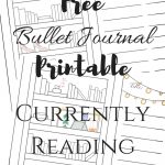 Free Currently Reading Bullet Journal Printable Tracker | Bullet   Free Printable Reading Recovery Books