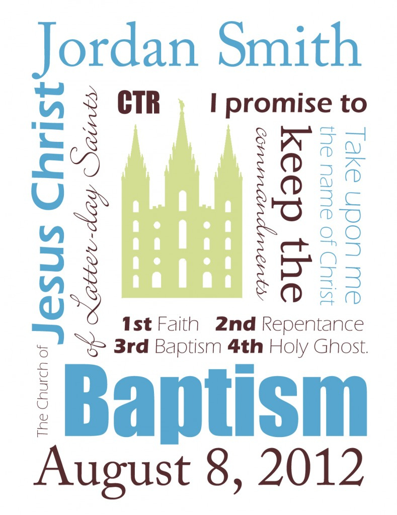 Free Customizable Baptism Printables | Sweetbriar Sisters - Free Printable Subway Art Template