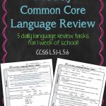 Free! Daily Common Core Language Review For 5Th Grade! Try It Out   Daily Language Review Grade 5 Free Printable