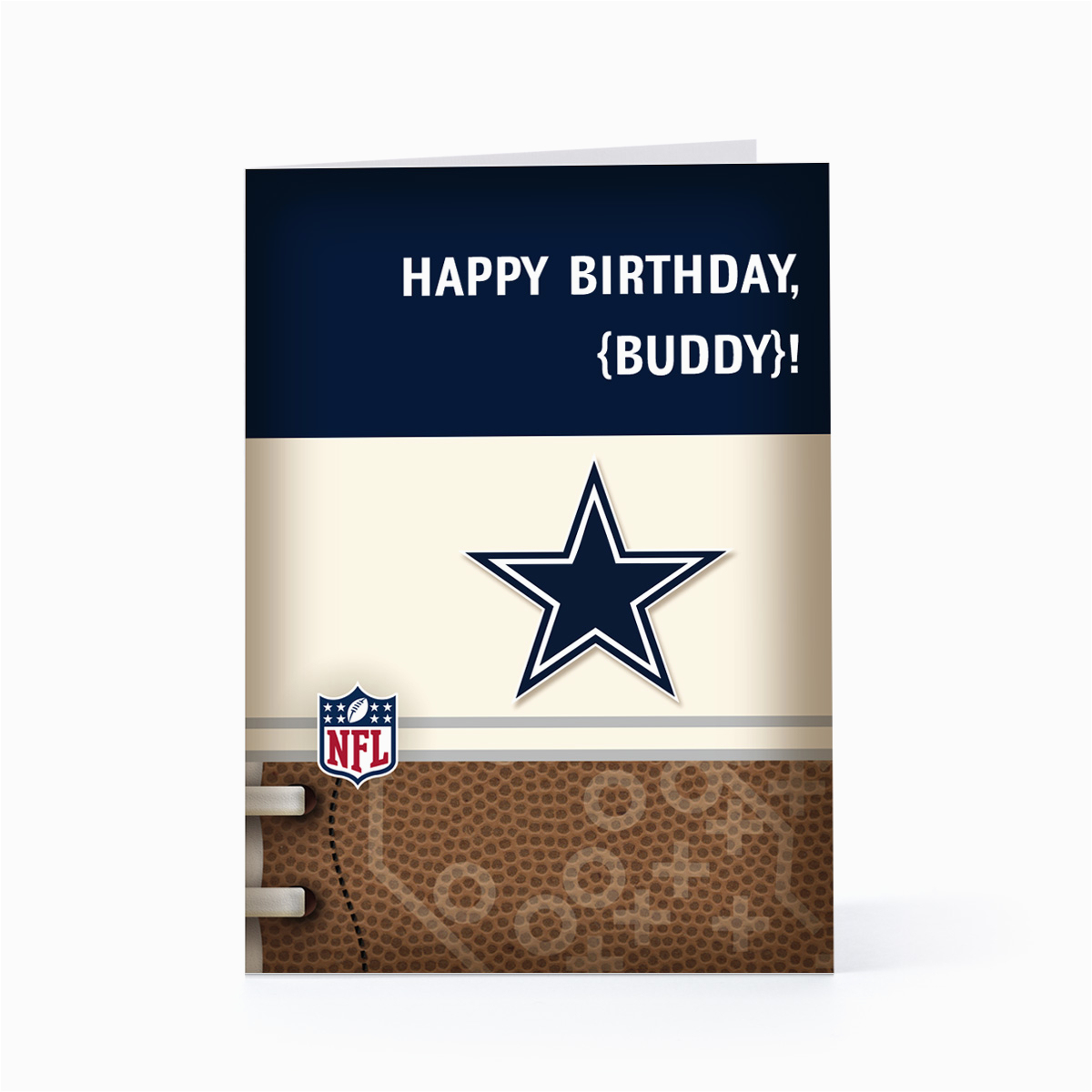 Free Dallas Cowboys Birthday Card | Birthdaybuzz - Free Printable Dallas Cowboys Birthday Invitations