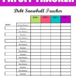 Free Debt Snowball Printable Worksheet: Track Your Debt Payoff   Free Printable Debt Snowball Worksheet