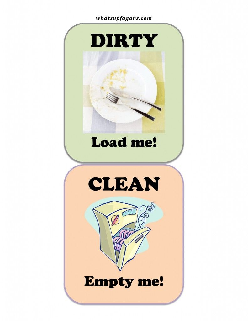 Free Dishwasher Clean Dirty Sign Printable - Free Printable Clean Dirty Dishwasher Sign
