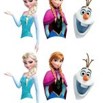 Free Disney Frozen Printable For Cake Pops | Adalyn Birthday   Frozen Cupcake Toppers Free Printable