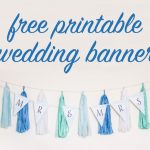 Free Diy Printable Wedding Banner | The Budget Savvy Bride   Free Printable Wedding Banner Letters