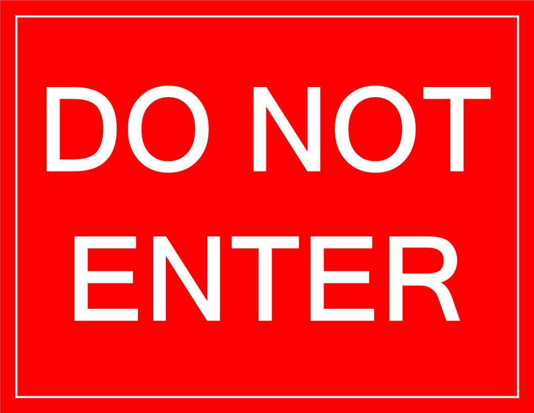 Free &amp;#039;do Not Enter&amp;#039; Sign Template | Templates At Allbusinesstemplates - Free Printable Sign Templates