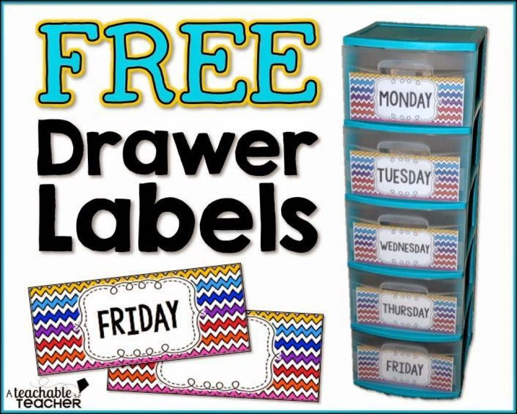 Free Drawer Labels | Back To School Activities | Pinterest | Drawer - Free Printable Classroom Tray Labels