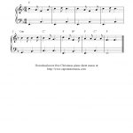 Free Easy Christmas Piano Sheet Music, Christ Was Born On Christmas Day   Christmas Piano Sheet Music Easy Free Printable