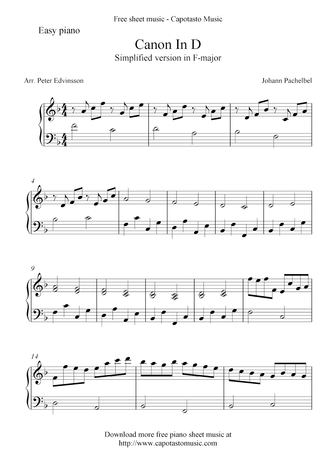 Free Printable Sheet Music For Piano Beginners Popular Songs - Free