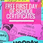 Free Editable First Day Of School Certificates   Teach Junkie   Free Printable First Day Of School Certificate
