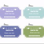 Free Editable Love Coupons For Him Or Her   Free Printable Coupons For Husband