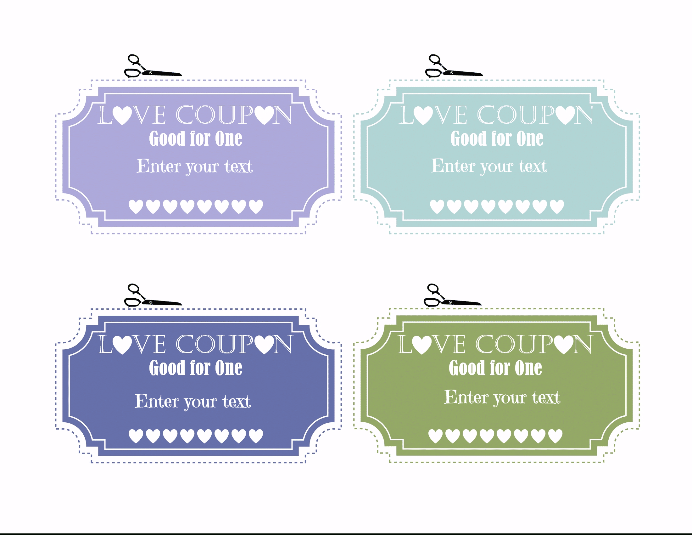 Free Editable Love Coupons For Him Or Her - Free Printable Coupons For Husband