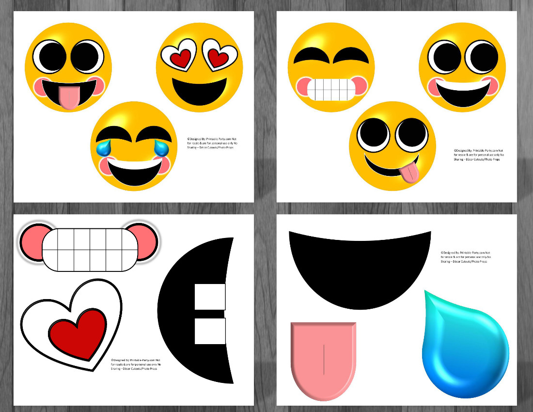 Free Emoji Printable Birthday Greetings - 14.7.ybonlineacess.de • - Free Printable Emoji Faces
