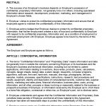 Free Employee Non Disclosure Agreement Template | Pdf | Word   Free Printable Non Disclosure Agreement Form