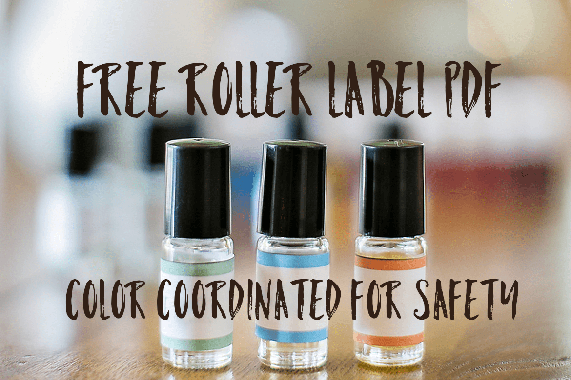 Free Essential Oil Safety Rollerball Printable -Oily Design - Free Printable Roller Bottle Labels