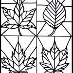 Free Fall Leaves Stained Glass Printable | Blogger Crafts We Love   Free Printable Stained Glass Patterns