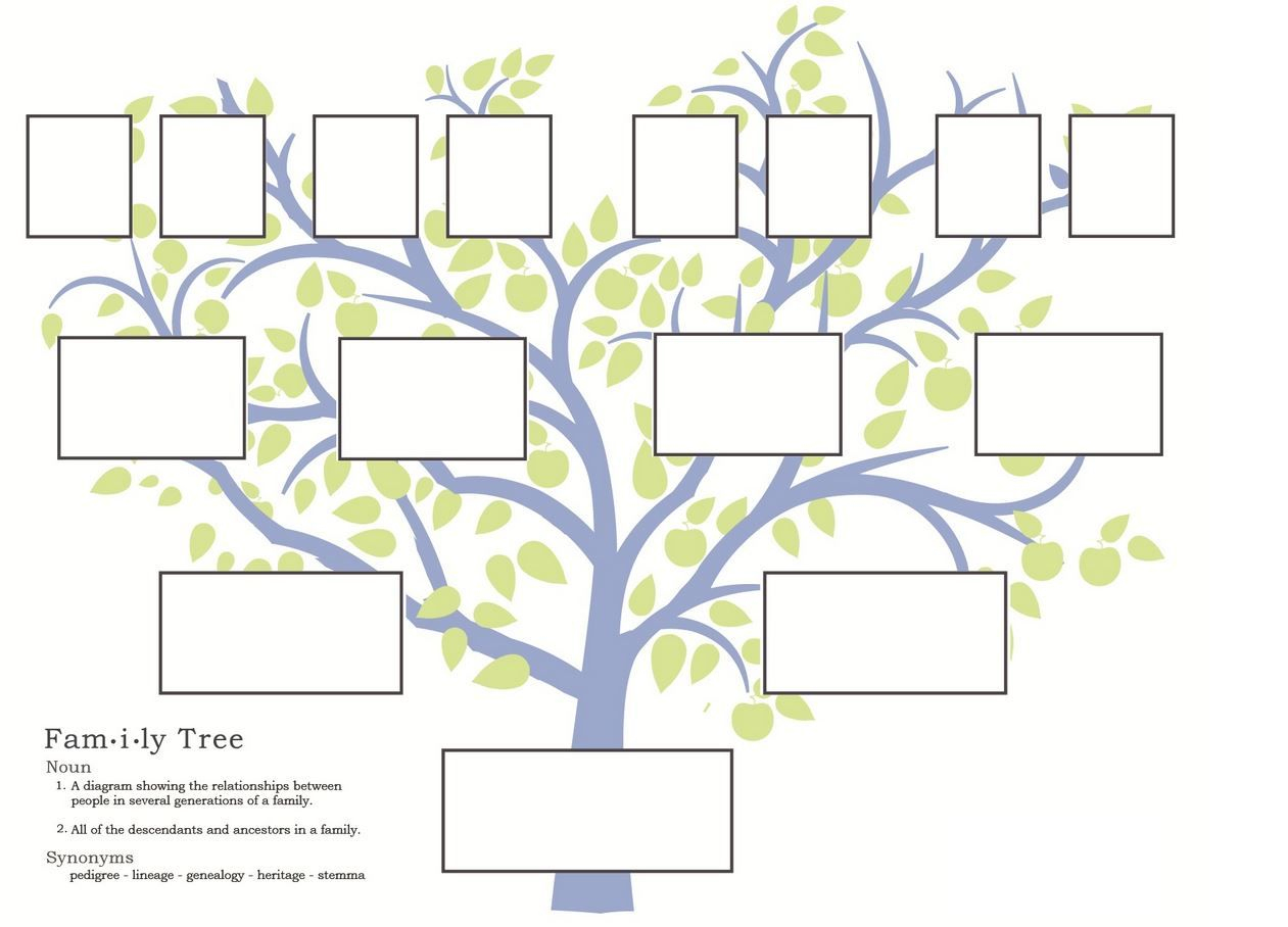 Free Family Tree Template To Print - Google Search … | Grandparents - Family Tree Maker Online Free Printable