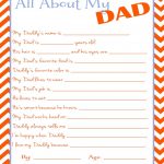 Free Father's Day Printable Questionnaire | Two Journeys : One Life   Free Printable Dad Questionnaire