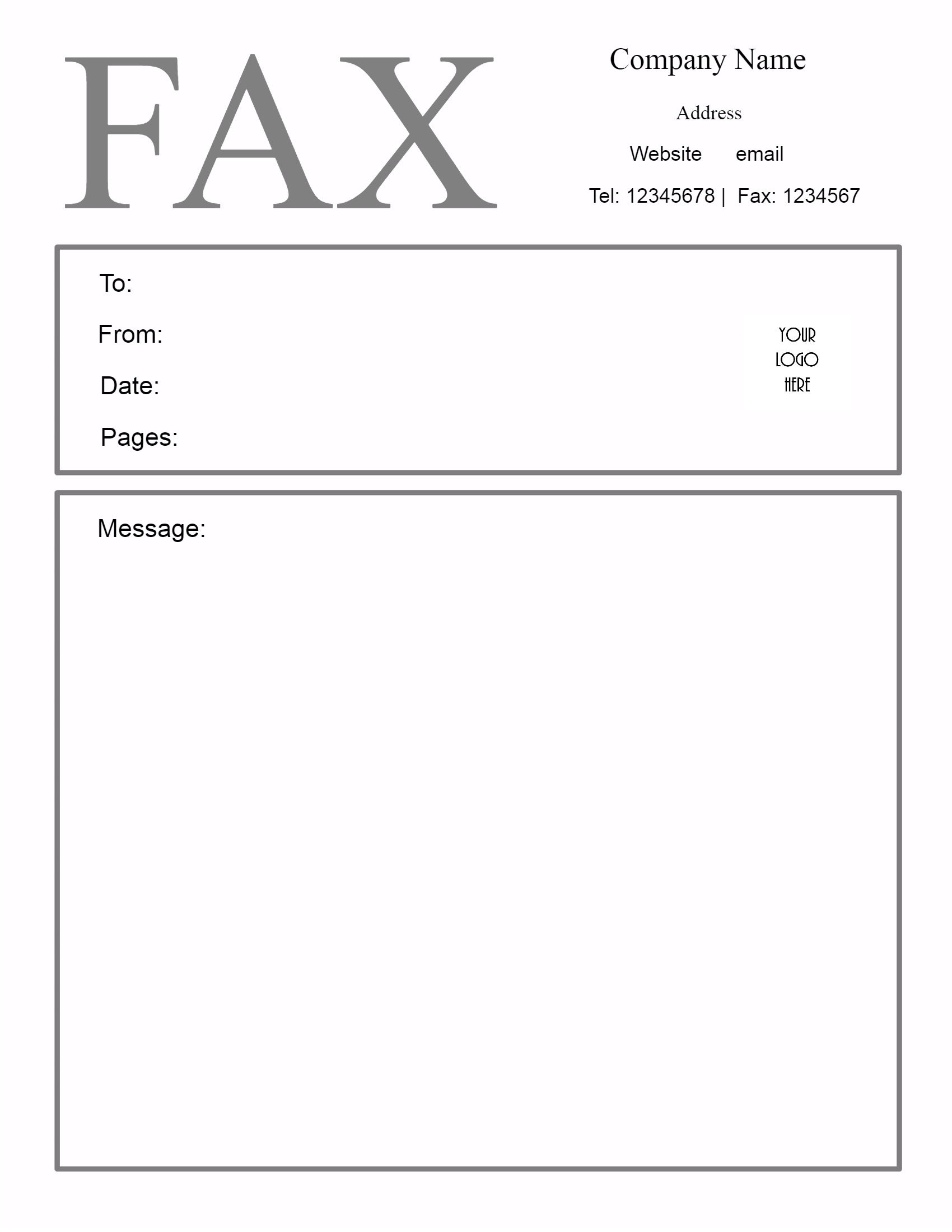 Free Fax Cover Sheet Template | Customize Online Then Print - Free Printable Message Sheets