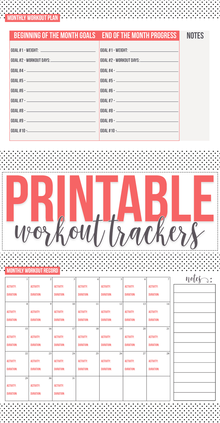 Free: Fitness Tracker Printables - Free Printable Fitness Tracker