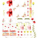 Free Floral Planner Stickers Printable | Dawn Nicole Designs®   Free Printable Planner Stickers Pdf