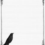 Free Free Printable Border Designs For Paper Black And White   Free Printable Halloween Stationery Borders