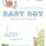 Free Free Printable Peter Rabbit Baby Shower Invitation | Free Baby   Baby Invitations Printable Free