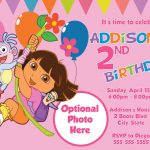Free Free Template Dora The Explorer Birthday Party Invitations   Dora Birthday Cards Free Printable