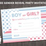 Free Gender Reveal Party Invitation | Ruby And The Rabbit | Kala   Free Printable Gender Reveal Templates