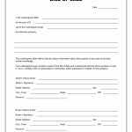 Free Generic Bill Of Sale Template Printable Blank Form As Is   Free Printable Generic Bill Of Sale