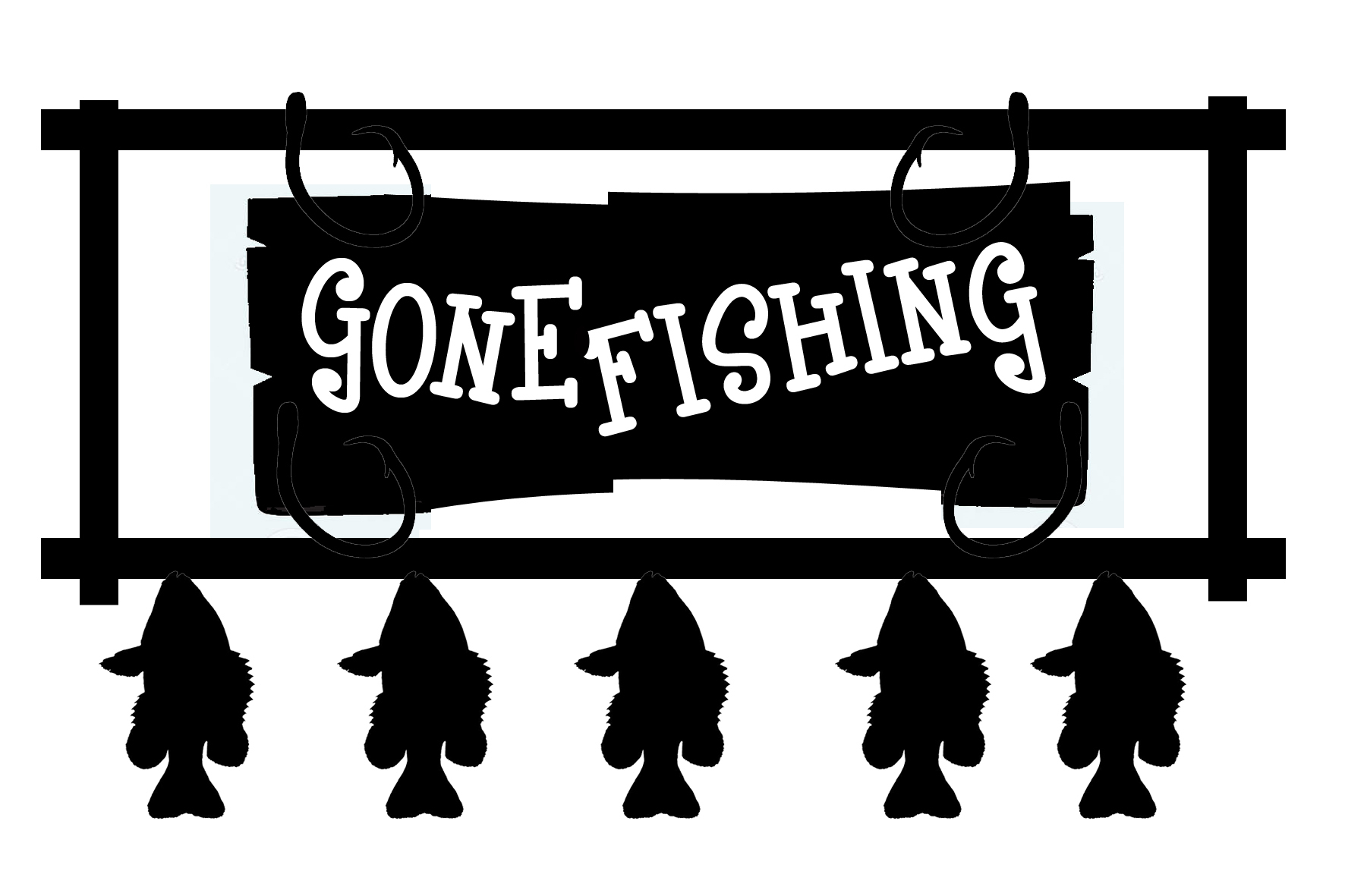 Printable Gone Fishing Sign