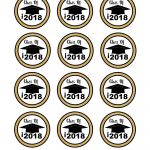 Free Graduation Themed Printable Cupcake Toppers | Graduation   Free Printable Graduation Cupcake Toppers