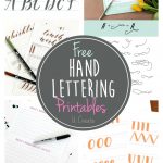 Free Hand Lettering Printables   Free Printable Calligraphy Letter Stencils
