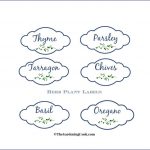 Free Herb Plant Labels For Mason Jars And Pots   The Gardening Cook   Free Printable Plant Labels