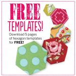 Free Hexagon Template Pdf Download   Love Patchwork & Quilting   Free Printable Quilting Stencils